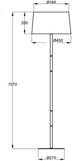 Vloerlamp Mikados LS, staal en hout-elementen zwart, licht hout