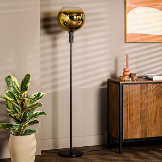 Vloerlamp 'Mirel' 160 cm, kleur Goud