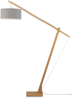 Vloerlamp Montblanc - Bamboe|Lichtgrijs - 175x47x207cm Bruin