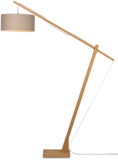 Vloerlamp Montblanc - Bamboe|Taupe - 175x47x207cm Bruin