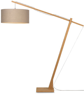 Vloerlamp Montblanc - Bamboe|Taupe - 175x60x207cm Bruin