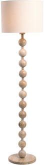Vloerlamp Noah - Naturel Hout - 156xØ40 Cm