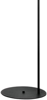 Vloerlamp Nova, glas/metaal, zwart/wit, hoogte 155 cm zwart, wit