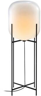 vloerlamp Oda Big, wit/zwart, hoogte 140 cm wit, zwart