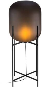 vloerlamp Oda In Between, rookgrijs geëtst/zwart rookgrijs geëtst, zwart
