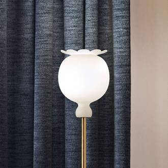 vloerlamp Opyo, wit, hoogte 172 cm