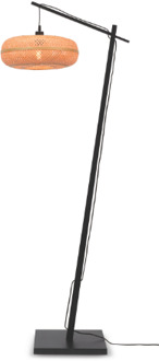 Vloerlamp Palawan - Bamboe Zwart|Naturel - 68x40x176cm
