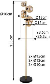 Vloerlamp Riha Led Metaal Zwart Dof 6x G9 Led