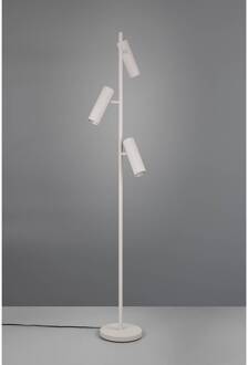 Vloerlamp Soka, lichtgrijs, hoogte 150 cm, metaal, 3-lamps.