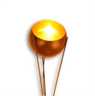 Vloerlamp Solo in buitengewoon design bruinzwart, goud