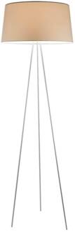 vloerlamp Tripod, crème, hoogte 175 cm, dimmer
