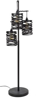 Vloerlamp Twister 150 cm hoog in slate grijs Grijs,Zwart