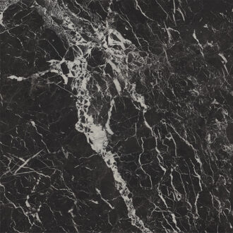 Vloertegel Ape Grupo Black Hispania 120x120 cm Gepolijst Zwart Marmerlook Ape Grupo