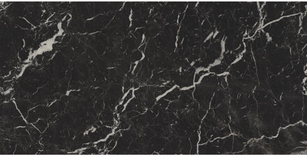 Vloertegel Ape Grupo Black Hispania 60x120 cm Gepolijst Zwart Marmerlook Ape Grupo