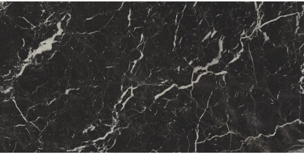 Vloertegel Ape Grupo Black Hispania 60x120 cm Mat Zwart Marmerlook Ape Grupo