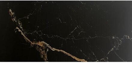Vloertegel Deluxe Marmerlook Zwart gepolijst 60x120 cm - 33768-231528