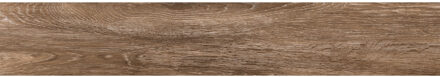 Vloertegel Pamesa At Viggo Nogal 20x120 cm Gerectificeerd Mat Donkerbruin Pamesa