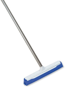 Vloertrekker/waterbezem - kunststof/rubber - breedte kop 40 cm - steel metaal 120 cm