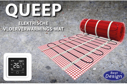 Vloerverwarming Cheap elektrisch 3,0 m2 mat. incl. digitaal thermostaat