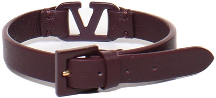 VLogo Signature Armband Valentino Garavani , Brown , Heren - ONE Size