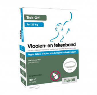 Vlooien- en tekenband - tot 25kg - 60cm
