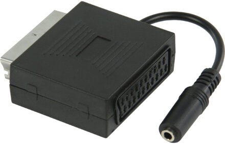 VLVP31930B02 tussenstuk voor kabels Scart + 3.5mm Scart Zwart