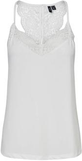 Vmana S/l Lace Top Noos 10233213 Snow White