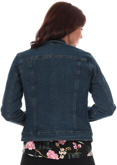 Vmhot Soya Ls Denim Jacket Mix 10193085 Medium Blue Denim