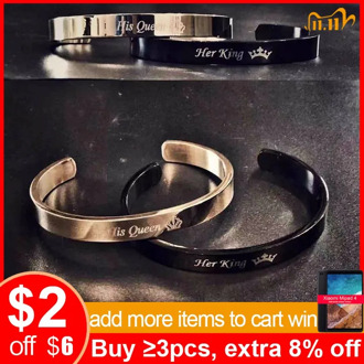 Vnox Free Engraving Custom Basic Bangles for Women Men Simple Stainless Steel Couple Cuff Bracelets Valentine's Day Gift