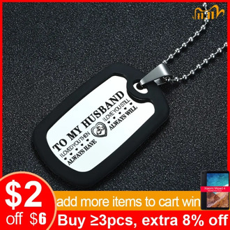 Vnox Personalize Dog Tag for Men Silicone Stainless Steel Pendant Custom Necklace for Him Valentines Day Promise Gift
