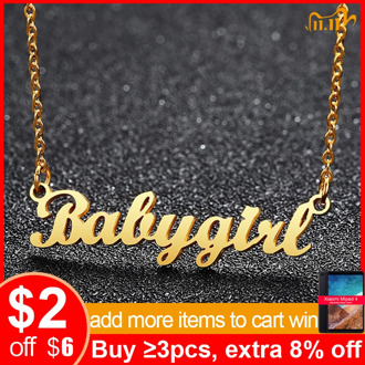 Vnox Personalized Name Necklace Custom Signature Necklace Custom Jewelry Women