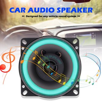 VO-402 4 Inch 2 Way 100W Universele Auto Hifi Coaxiale Speaker Rubber Metalen Audio Luidspreker Voor Voertuig Audio Systeem