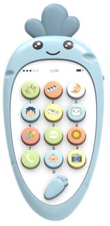 Vocal Speelgoed Mobiele Telefoon Zachte Plastic Vroege Onderwijs Puzzel Tweetalige Baby Veiligheid Kan Bijten Multifunctionele Mode