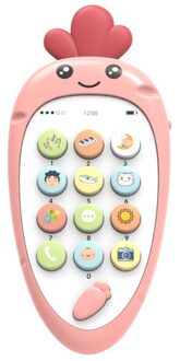 Vocal Speelgoed Mobiele Telefoon Zachte Plastic Vroege Onderwijs Puzzel Tweetalige Baby Veiligheid Kan Bijten Multifunctionele Mode