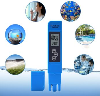 Vocht Temperatuur Zonlicht Tuin Testen 3 In 1 0-9990 Water Zuiverheid Tester Pen Lcd Digitale Water Tds ec Meter
