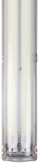 Vochtbestendige LED lamp Aqua-Promo 2/60, 66,8cm grijs, transparant