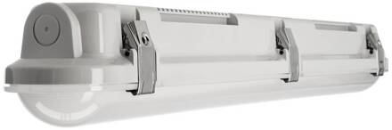 vochtbestendige LED lamp Tri Proof, lengte 61 cm, 10 W, 4.000 K lichtgrijs, RAL 7035