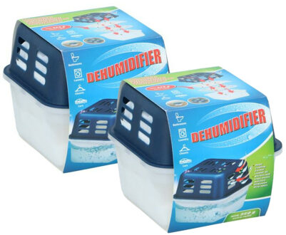 Vochtvanger 350ml - 2x - Tegen condens en geuren - voor kelder/garage/camper