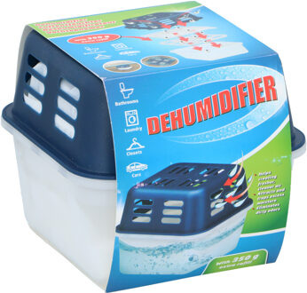 Vochtvanger 350ml - Inclusief 2 x 350g Korrels - Condens en Geuren - 11x14x14 cm