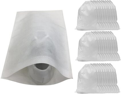 Vochtwerende Koord Tassen Multifunctionele Bagage Speelgoed Schoenen Organizer Bag wit 15x20cm