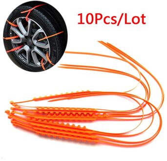 Vodool 10 Stks/partij Universal Plastic Car Suv Wheel Tyre Sneeuw Ketting Outdoor Winter Sneeuw Modder Road Emergency Anti-Slip sneeuwkettingen