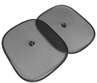 VODOOL 2 Stuks 44x36 cm Auto Zijruit Zonnescherm Sucker Voor Achter UV Bescherming Mesh Cover Gordijn zonnescherm Blocker Auto Styling