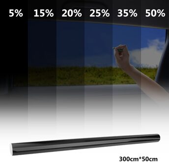 Vodool 3M X 50Cm Vlt Zwarte Auto Auto Glas Raam Tint Tinting Film Roll Met Auto Exterieur Accessoires solar Bescherming