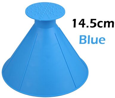 Vodool Auto Magic Sneeuw Schop Schraper Winter Outdoor Voorruit Ijskrabber Schop Kegel Vormige Trechter Sneeuw Remover Gereedschap Zwart 14.5cm blauw