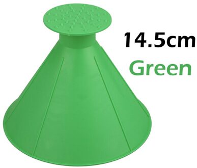 Vodool Auto Magic Sneeuw Schop Schraper Winter Outdoor Voorruit Ijskrabber Schop Kegel Vormige Trechter Sneeuw Remover Gereedschap Zwart 14.5cm groen