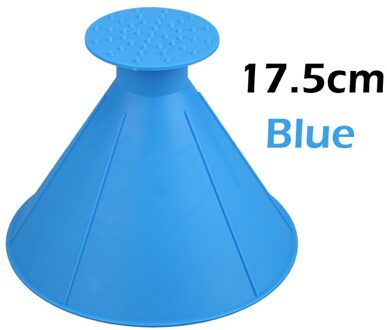 Vodool Auto Magic Sneeuw Schop Schraper Winter Outdoor Voorruit Ijskrabber Schop Kegel Vormige Trechter Sneeuw Remover Gereedschap Zwart 17.5cm blauw