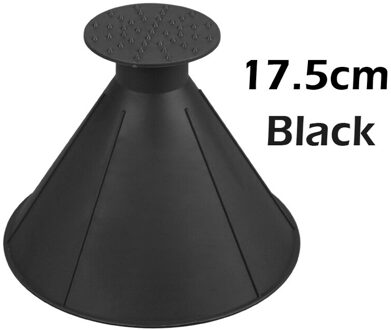 Vodool Auto Magic Sneeuw Schop Schraper Winter Outdoor Voorruit Ijskrabber Schop Kegel Vormige Trechter Sneeuw Remover Gereedschap Zwart 17.5cm zwart