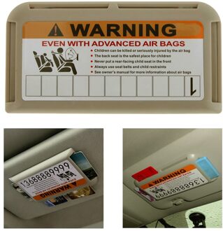 VODOOL Auto Zonneklep Kaarthouder Opslag Clip Met Tijdelijke Parkeerkaart Telefoon Nummer Kaart Plaat Auto Park Stop Teken accessoires