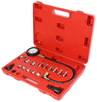 VODOOL Car Diesel Engine Cylinder Compression Tester Kit Excellent Durable Plastics and Metals Pressure Gauge and Adapter Set