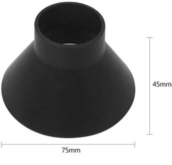 VODOOL Kegel Vormige Magische Auto Voorruit Ijskrabber Outdoor Auto Window Trechter Sneeuw Remover Schop Deicer Deicing Schrapen Tool 7.5cm zwart